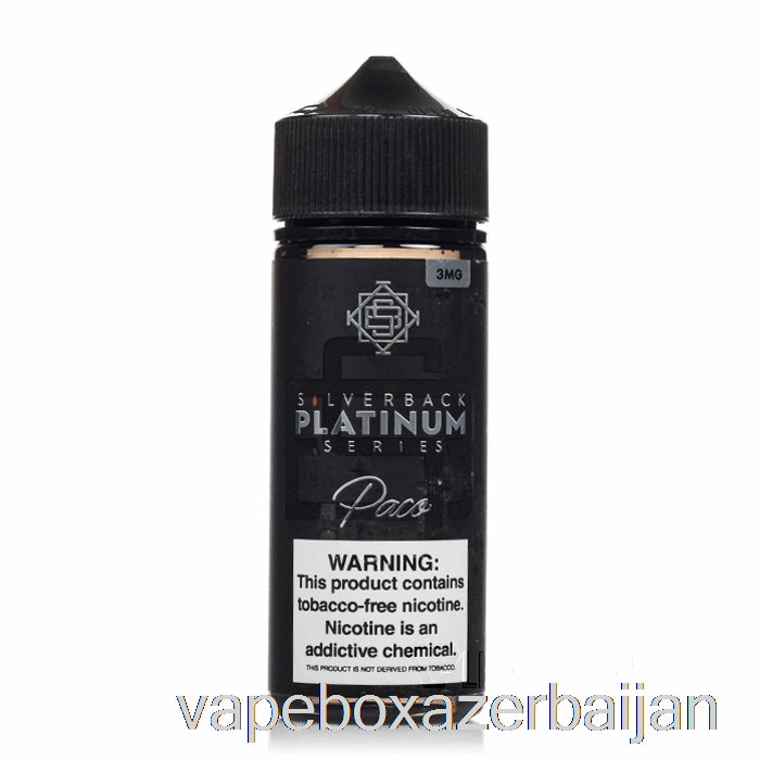 E-Juice Vape Paco - Silverback Platinum Series - 120mL 0mg